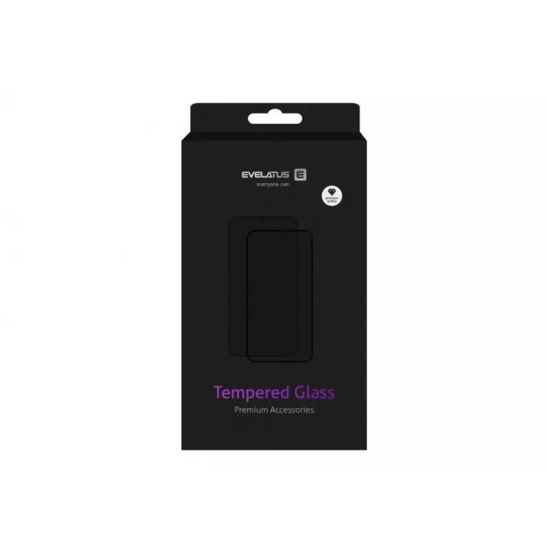 Evelatus Samsung Galaxy A41 Cristal templado protector de pantalla 2.5D Funda completa adhesivo japonés antiestático