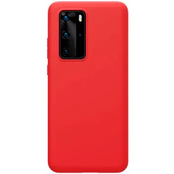 Evelatus Samsung Galaxy A41 Funda de silicona Nano Soft Touch TPU roja