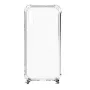 Evelatus Samsung Galaxy A50 Funda de silicona transparente con cordón TPU plateado
