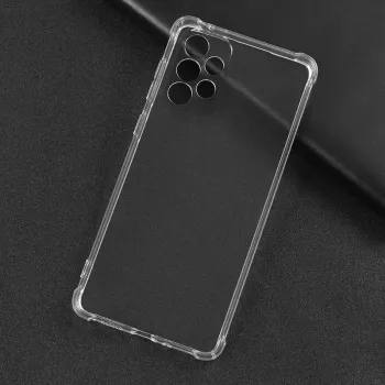 Funda de silicona TPU con protección militar antichoque Evelatus para Samsung Galaxy A53 5G transparente