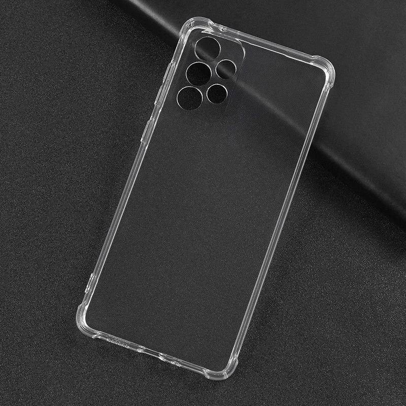 Funda de silicona TPU con protección militar antichoque Evelatus para Samsung Galaxy A53 5G transparente