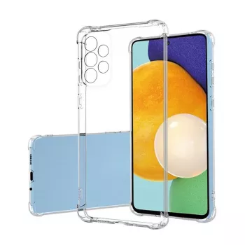Funda de silicona TPU con protección militar antichoque Evelatus para Samsung Galaxy A53 5G transparente