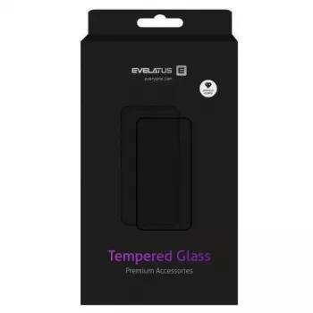 Evelatus Protector de pantalla de cristal plano transparente 0,33 mm con pegamento japonés antiestático para Samsung Galaxy A54