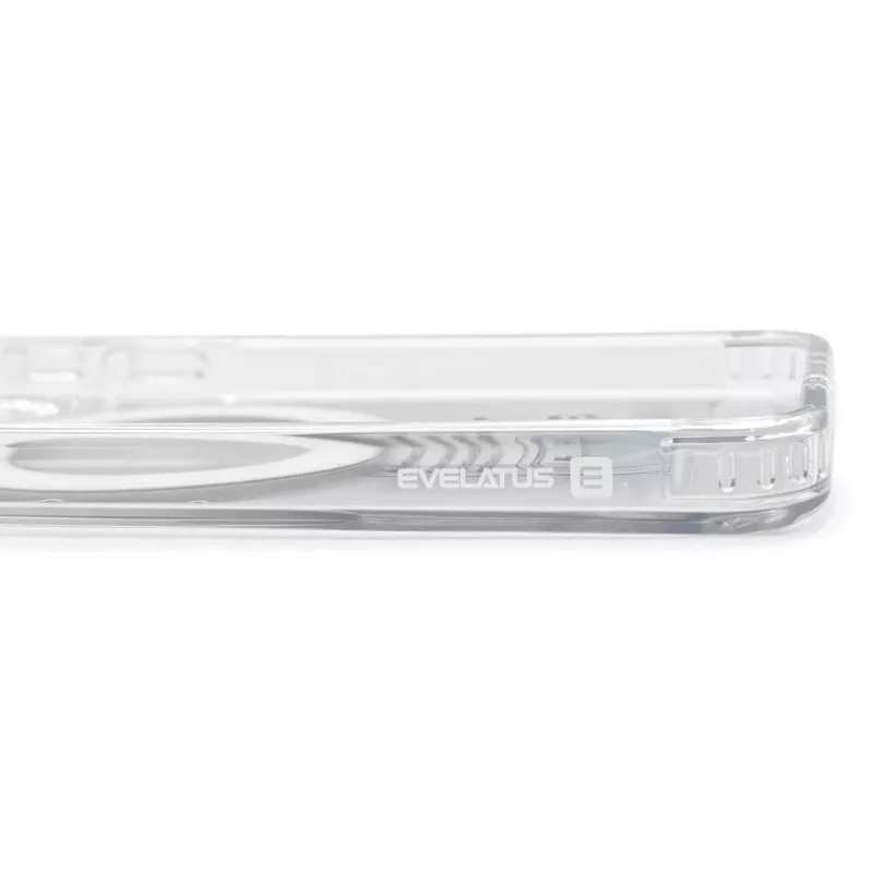 Evelatus Funda híbrida con MagSafe PC+TPU y soporte metálico 360 para Samsung Galaxy A57, transparente