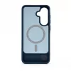 Evelatus Funda MagSafe de goma con soporte para Samsung Galaxy A57, azul marino