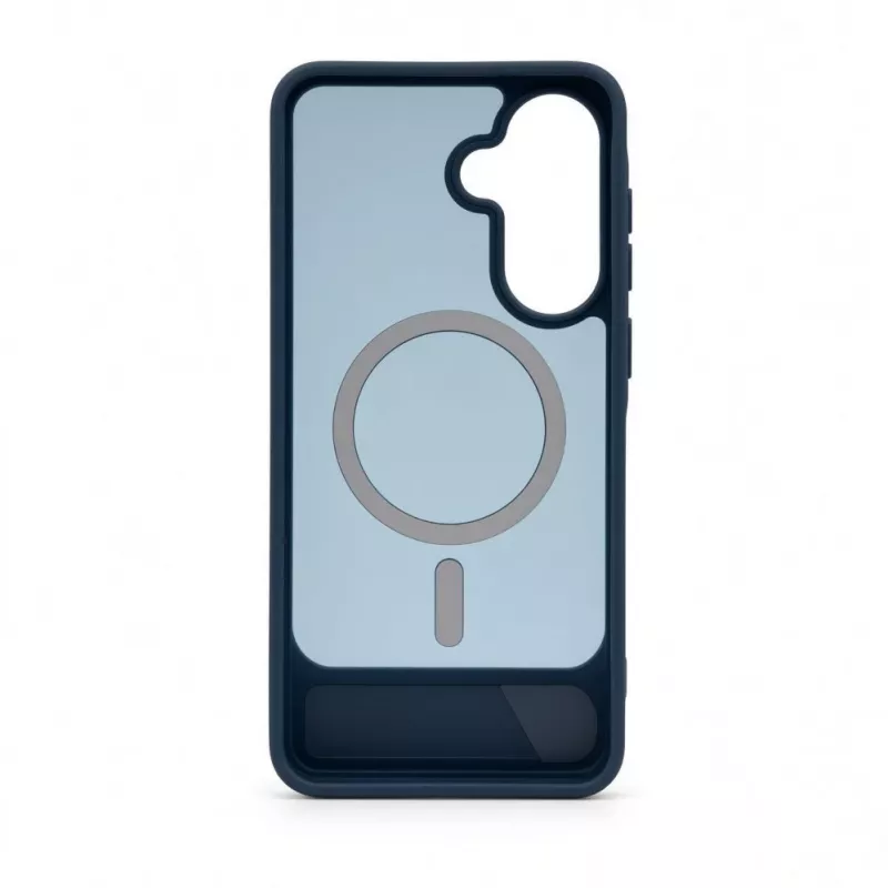 Evelatus Funda MagSafe de goma con soporte para Samsung Galaxy A57, azul marino