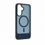 Evelatus Funda MagSafe de goma con soporte para Samsung Galaxy A57, azul marino