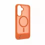 Evelatus Funda MagSafe de goma con soporte para Samsung Galaxy A57, naranja