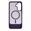 Evelatus Funda MagSafe de goma con soporte para Samsung Galaxy A57, lila