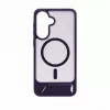 Evelatus Funda MagSafe de goma con soporte para Samsung Galaxy A57, lila