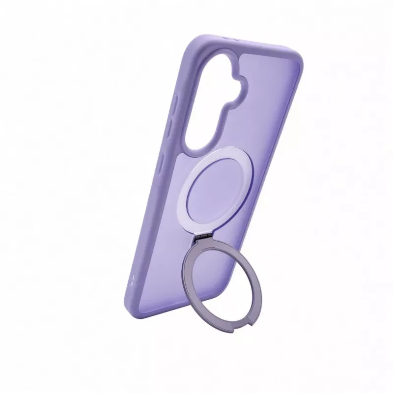 Evelatus Funda Shield con MagSafe y soporte para Samsung Galaxy A57, anillo mate, lavanda lila