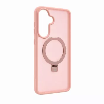 Evelatus Samsung Galaxy A57 Funda Shield con MagSafe y Soporte Anillo Mate Rosa Claro