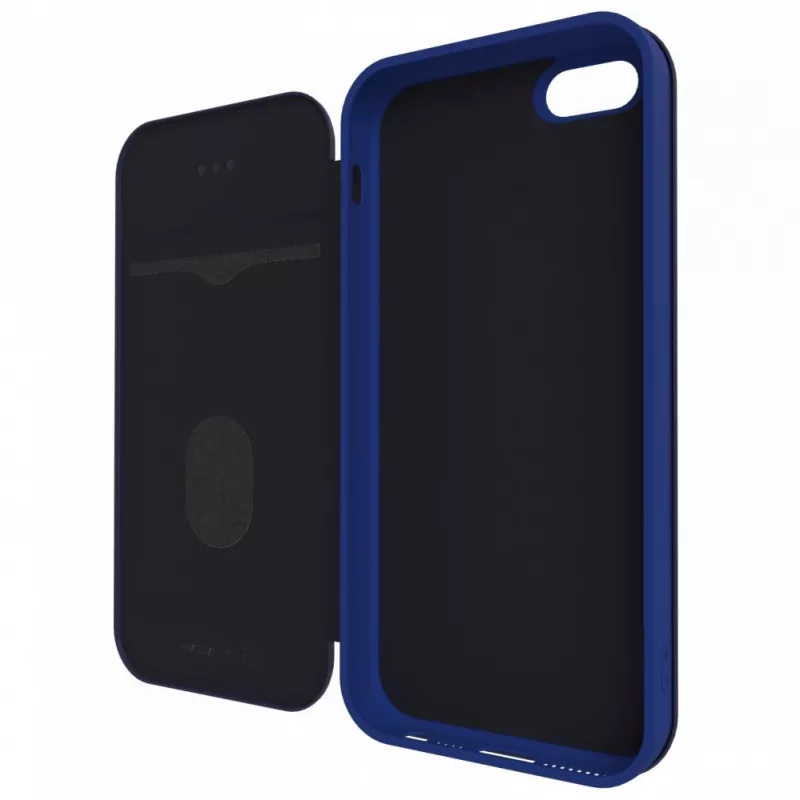 Evelatus Funda tipo libro azul oscuro para Samsung Galaxy A6 2018