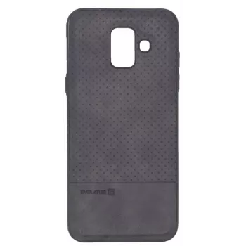 Evelatus Funda TPU con Placa Metálica para Soporte Magnético de Móvil para Samsung Galaxy A6 2018 Negra