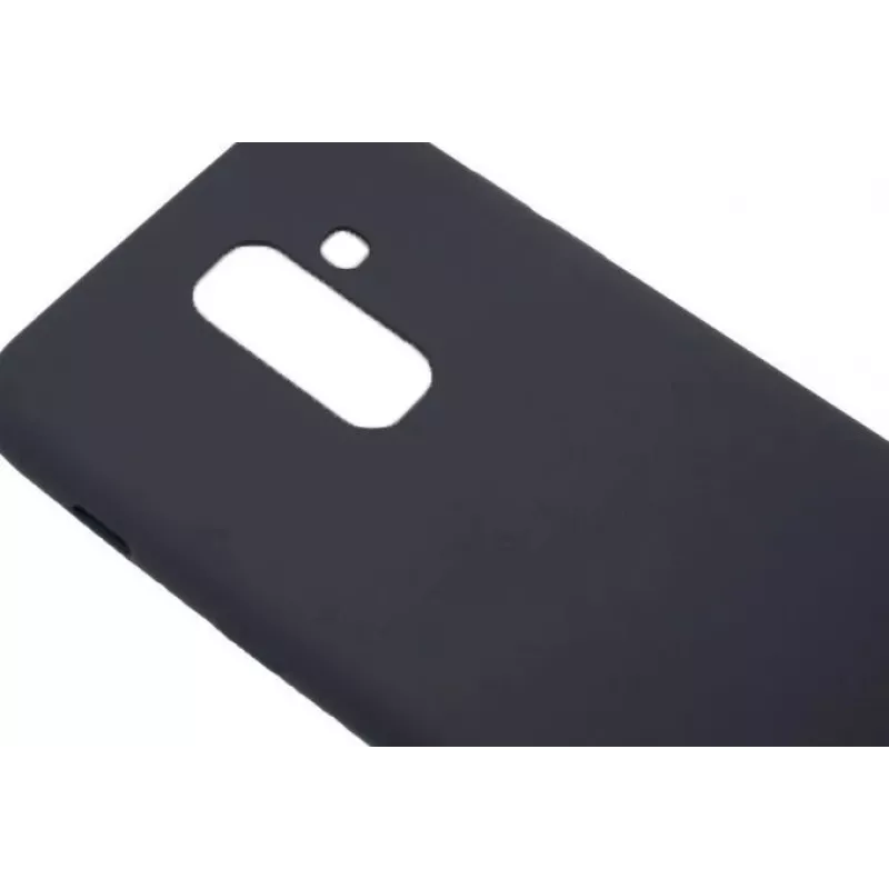 Funda de silicona Nano Soft Touch TPU Evelatus para Samsung Galaxy A6 Plus 2018 Negra