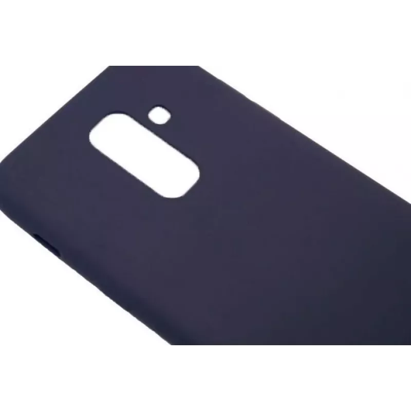 Evelatus Samsung Galaxy A6 Plus 2018 Funda de Silicona Nano Soft Touch TPU Azul Medianoche