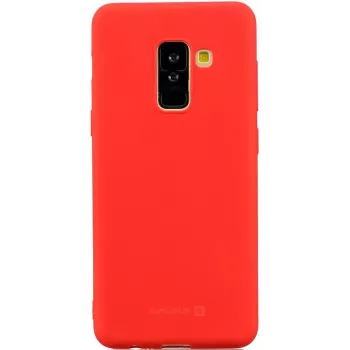 Evelatus Samsung Galaxy A6 Plus 2018 Nano Silicone Case Soft Touch TPU Rojo