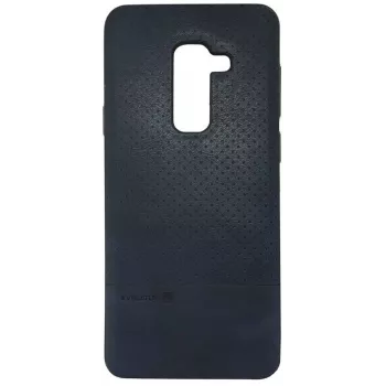 Evelatus Funda TPU 1 con placa metálica (compatible con soporte magnético de móvil) para Samsung Galaxy A6 Plus 2018 azul