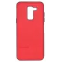 Evelatus Funda TPU con Placa Metálica para Soporte Magnético de Móvil para Samsung Galaxy A6 Plus 2018 Roja
