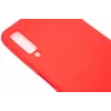 Evelatus funda de silicona nano para Samsung Galaxy A7 2018 Soft Touch TPU roja