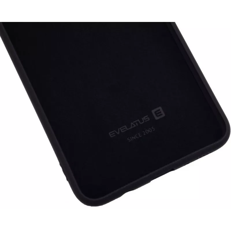 Funda de silicona nano Evelatus Soft Touch TPU negra para Samsung Galaxy A70