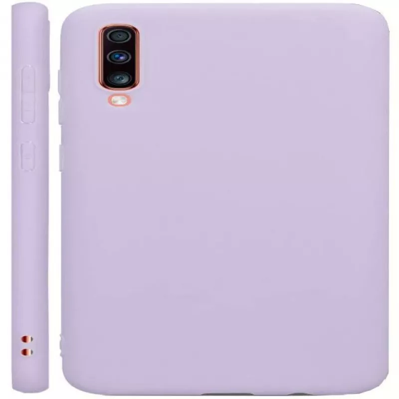 Funda de silicona nano Evelatus Soft Touch TPU azul para Samsung Galaxy A70