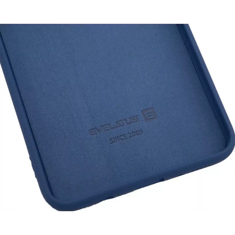 Evelatus Samsung Galaxy A70 Funda de silicona nano Soft Touch TPU azul oscuro