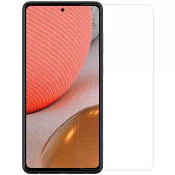 Evelatus Protector de pantalla de cristal templado plano transparente de 0,33 mm para Samsung Galaxy A72 4G / A72 5G con adhesivo japonés, antiestático