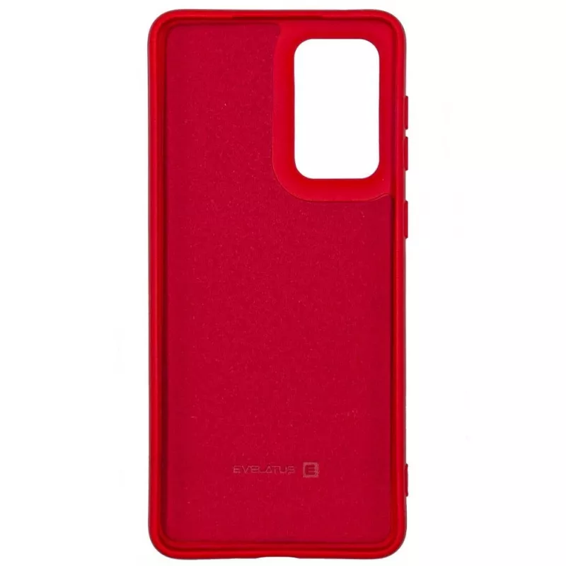 Evelatus Samsung Galaxy A73 5G Funda de silicona nano Soft Touch TPU Rojo