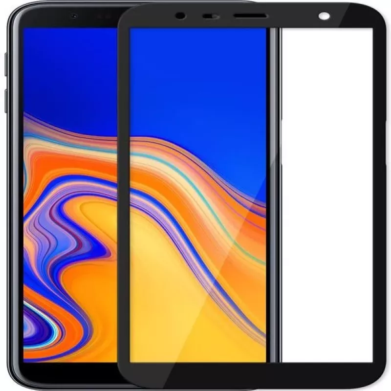 EVELATUS Samsung Galaxy J4 Plus 2.5D Full Cover Japan Glue Glass protector de pantalla antiestático