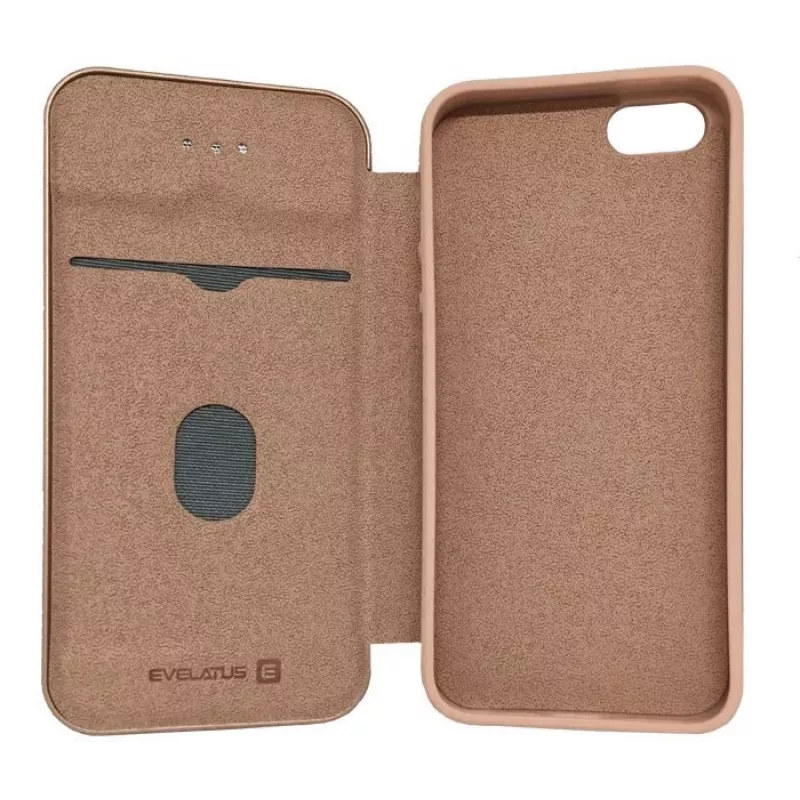 Evelatus Funda tipo libro para Samsung Galaxy J6 (2018) Oro rosa