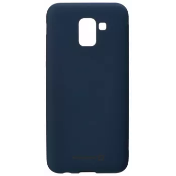 Evelatus Samsung Galaxy J6 (2018) Funda de silicona azul medianoche