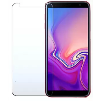 Evelatus Samsung Galaxy J6 Plus Protector de pantalla de cristal templado plano transparente 0,33 mm con pegamento de Japón antiestático