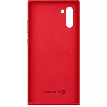 Evelatus funda de silicona Nano Soft Touch TPU para Samsung Galaxy Note 10 roja