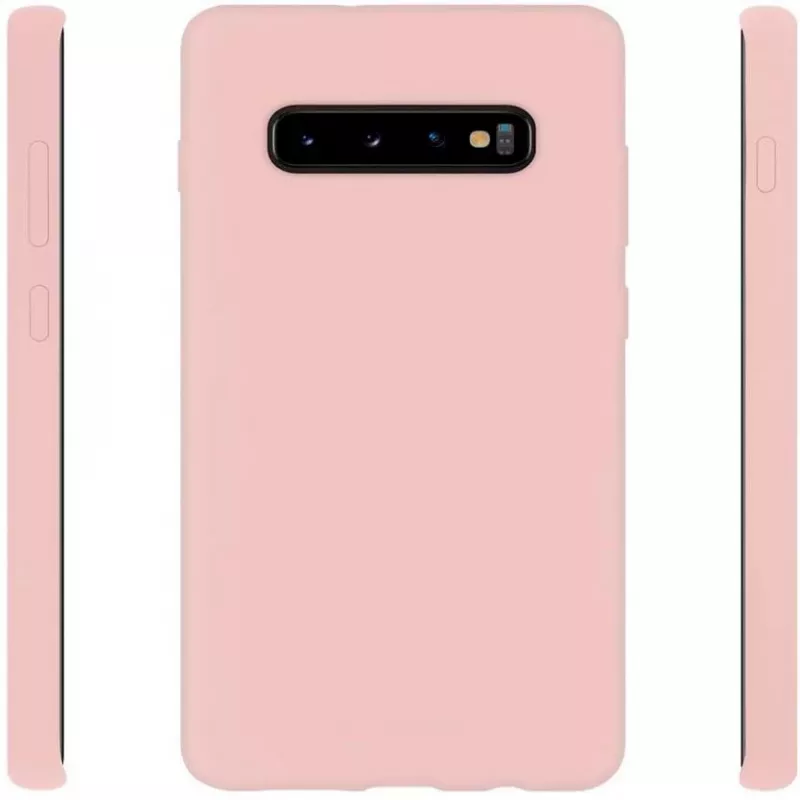 Funda de silicona nano Evelatus para Samsung Galaxy S10+ Soft Touch TPU beige