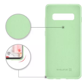 Evelatus Samsung Galaxy S10 Funda de silicona nano Soft Touch TPU menta