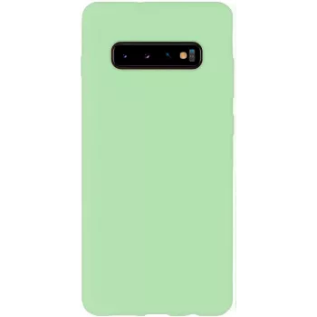 Evelatus Samsung Galaxy S10+ funda de nano silicona Soft Touch TPU Menta