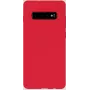 Evelatus Samsung Galaxy S10 Funda Nano de Silicona Soft Touch TPU Rojo