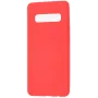 Funda de silicona nano Evelatus Soft Touch TPU roja para Samsung Galaxy S10 Plus