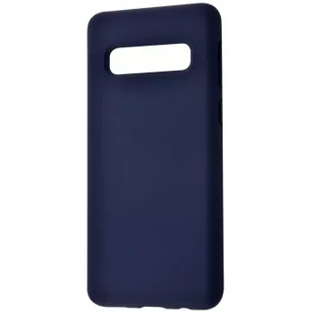 Funda de silicona Evelatus Samsung Galaxy S10 Plus Premium Soft Touch azul medianoche