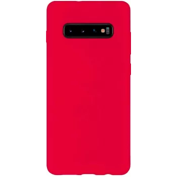 Evelatus Samsung Galaxy S10 Plus funda de silicona blanda roja