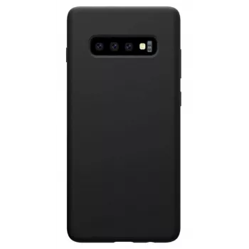 Evelatus Funda de silicona Premium Soft Touch para Samsung Galaxy S10 negra
