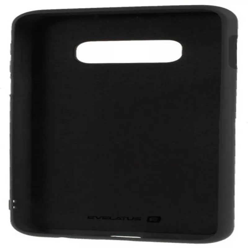 Evelatus Funda de silicona Nano Soft Touch TPU para Samsung Galaxy S10e negra