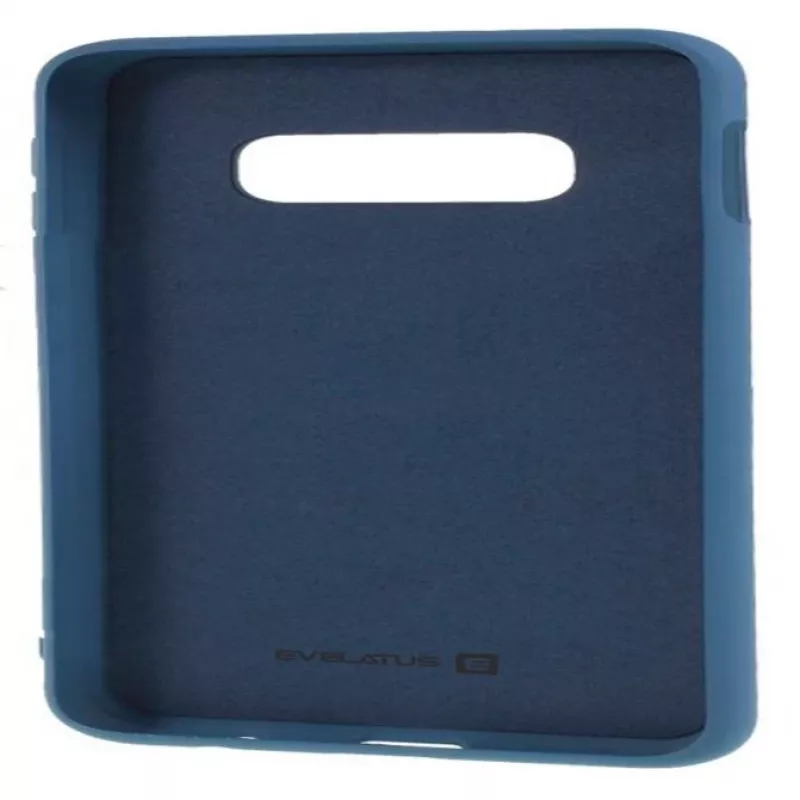 Evelatus Funda Nano de Silicona Soft Touch TPU para Samsung Galaxy S10e Azul Oscuro