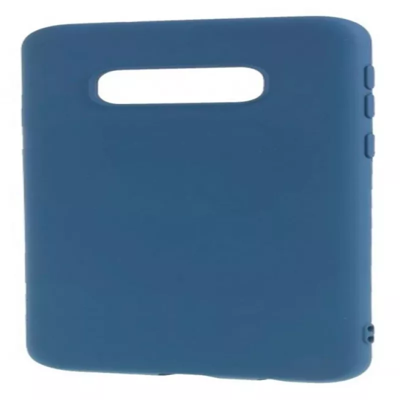 Evelatus Funda Nano de Silicona Soft Touch TPU para Samsung Galaxy S10e Azul Oscuro