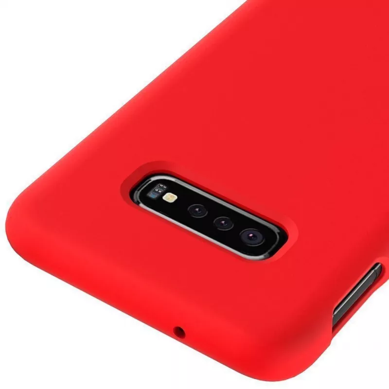 Evelatus Samsung Galaxy S10e Nano Silicone funda Soft Touch TPU roja