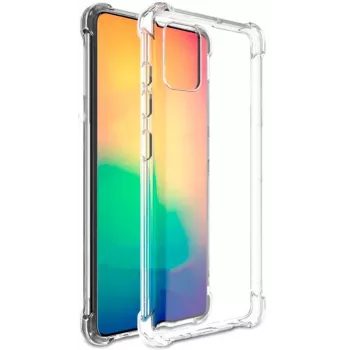 Evelatus Funda de silicona antichoque militar para Samsung Galaxy S20 Plus TPU Transparent