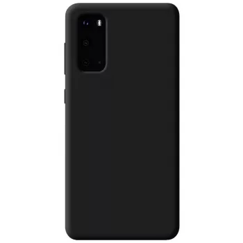 Evelatus Funda de silicona Premium Soft Touch negra para Samsung Galaxy S20