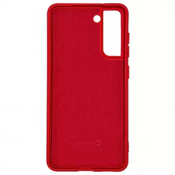 Evelatus Samsung Galaxy S21 FE Funda de silicona nano Soft Touch TPU Rojo