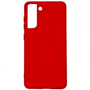 Evelatus Samsung Galaxy S21 FE Funda de silicona nano Soft Touch TPU Rojo